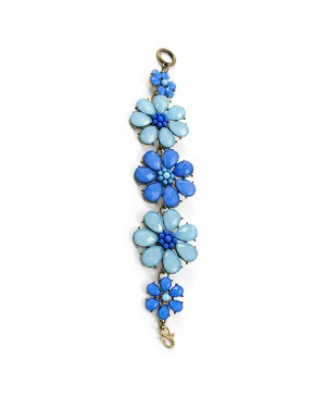 Blue Flower Bracelet